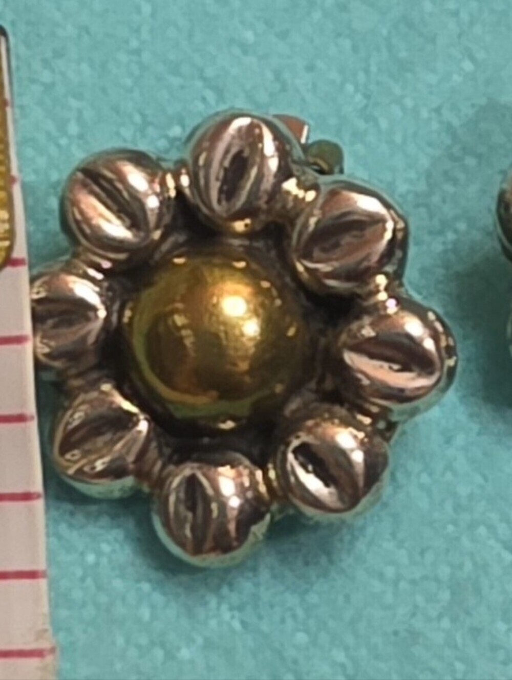 VINTAGE NATIVE AMERICAN TAXCO Clip  925 STERLING SILVER EARRINGS 8.11 Grams - Picture 4 of 4